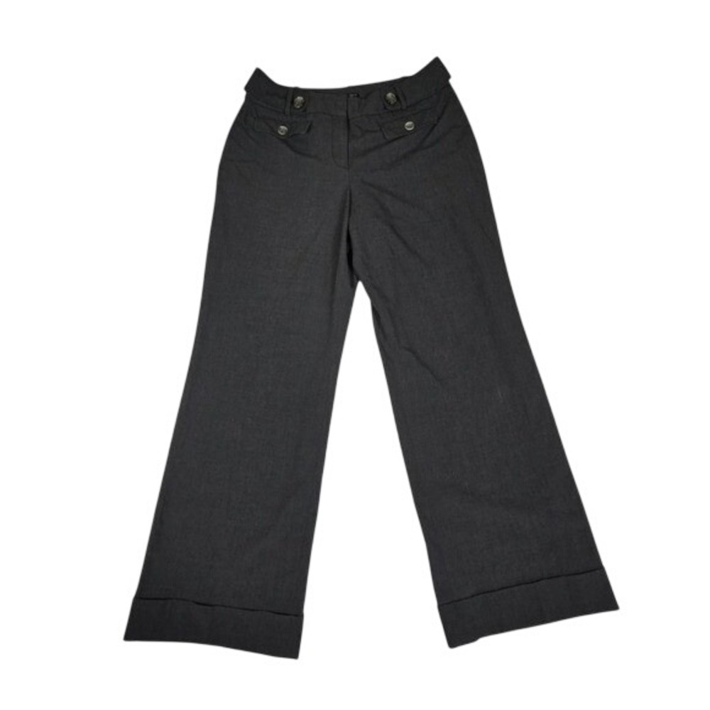 y2k style gray work‎ flare trousers / 8 M / Ann Taylor / office siren, interview